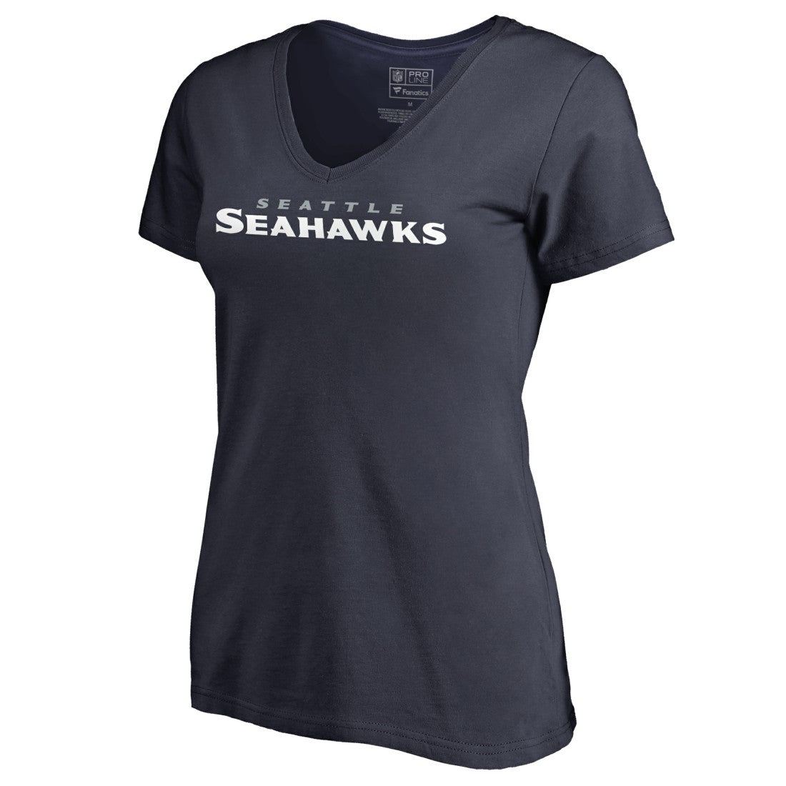 NFL Seattle Seahawks Women's Wordmark V-Neck T-Shirt