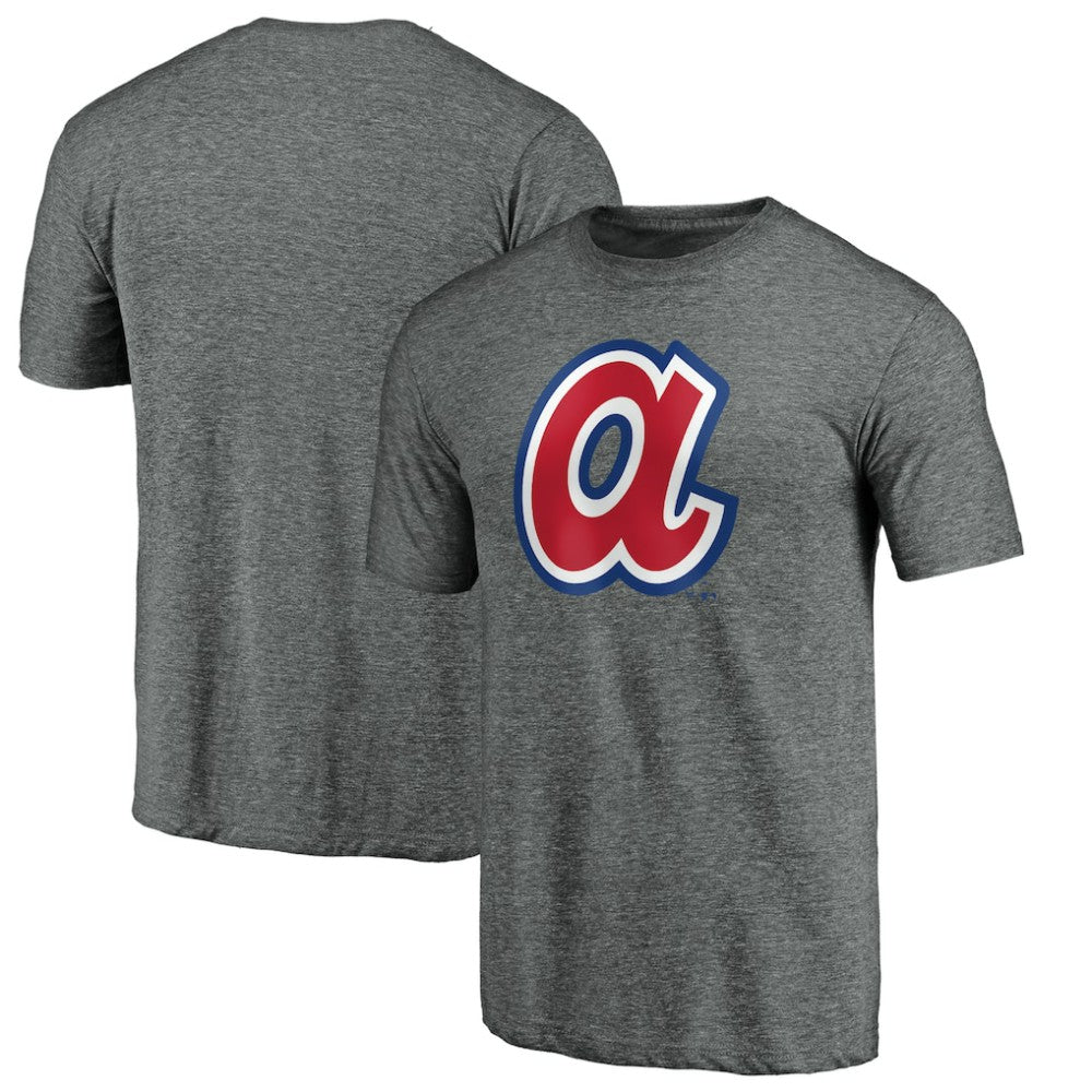 Atlanta Braves Cooperstown Collection Forbes Tri-Blend T-Shirt - Ash