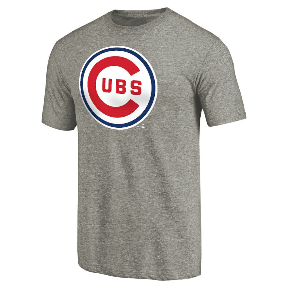 Chicago Cubs Cooperstown Collection Forbes Tri-Blend T-Shirt - Ash