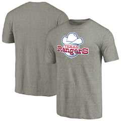 Texas Rangers Cooperstown Collection Forbes Tri-Blend T-Shirt - Ash
