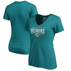 NFL Miami Dolphins Women's Arriba V-Neck T-Shirt