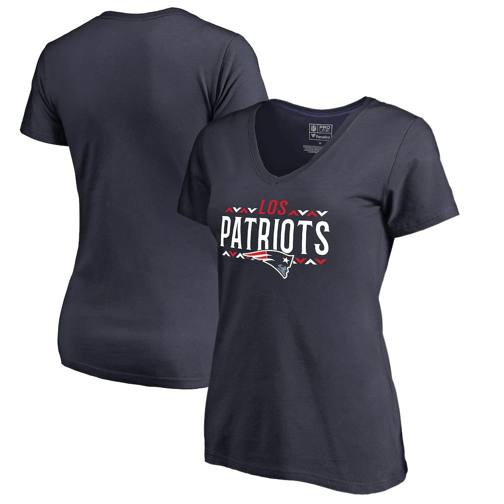 NFL New England Patriots Women's Arriba V-Neck T-Shirt