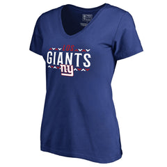 NFL New York Giants Women's Arriba V-Neck T-Shirt