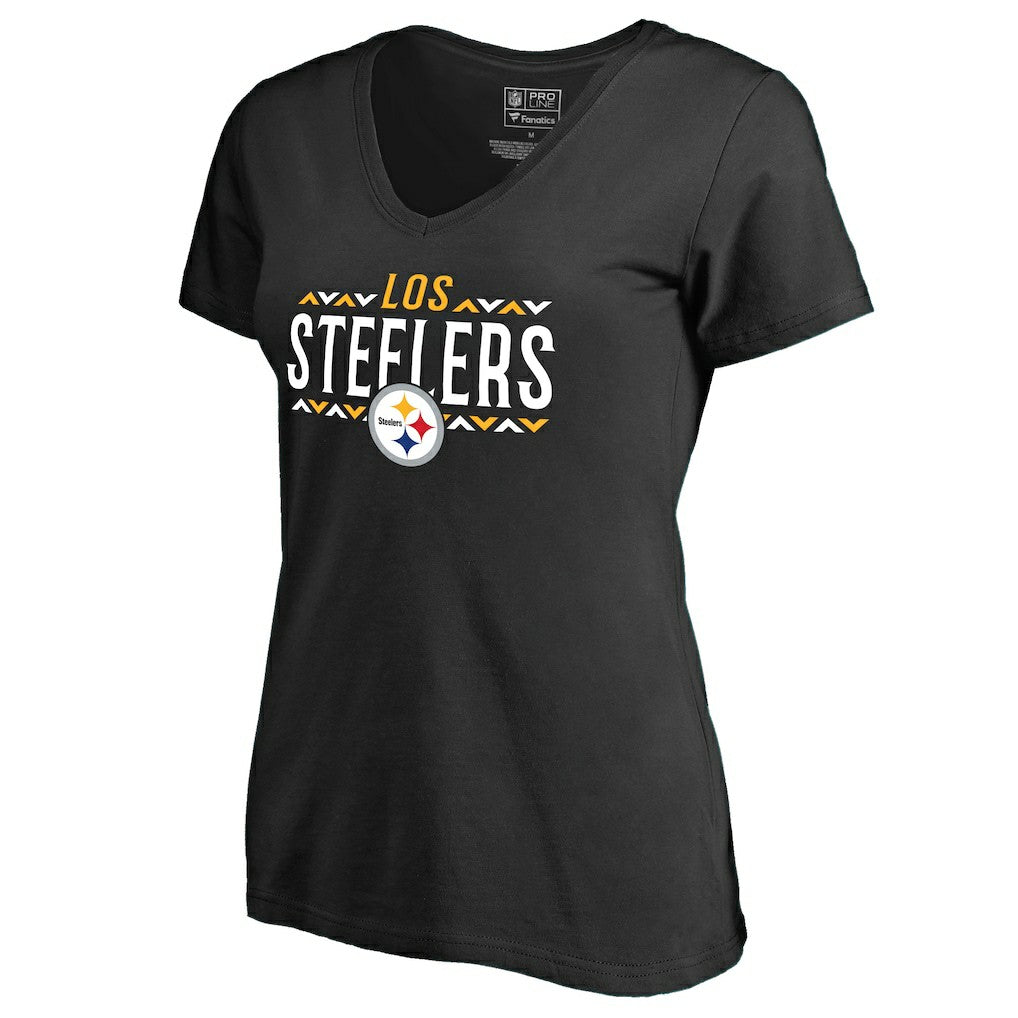 NFL Pittsburgh Steelers Women's Arriba V-Neck T-Shirt
