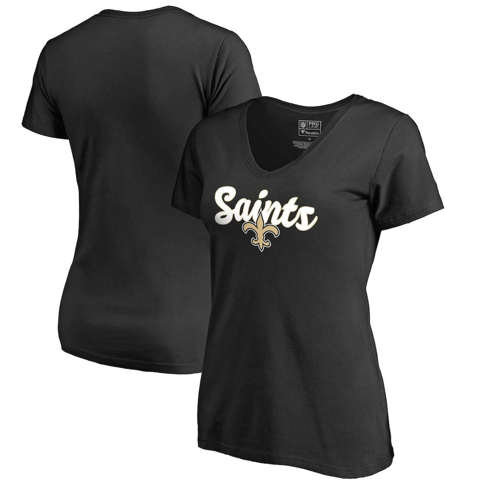 NFL New Orleans Saints Women's Freehand V-Neck T-Shirt