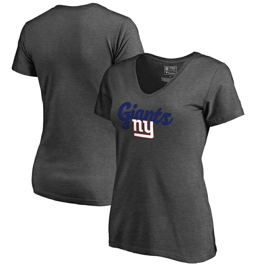 NFL New York Giants Women's Freehand V-Neck T-Shirt