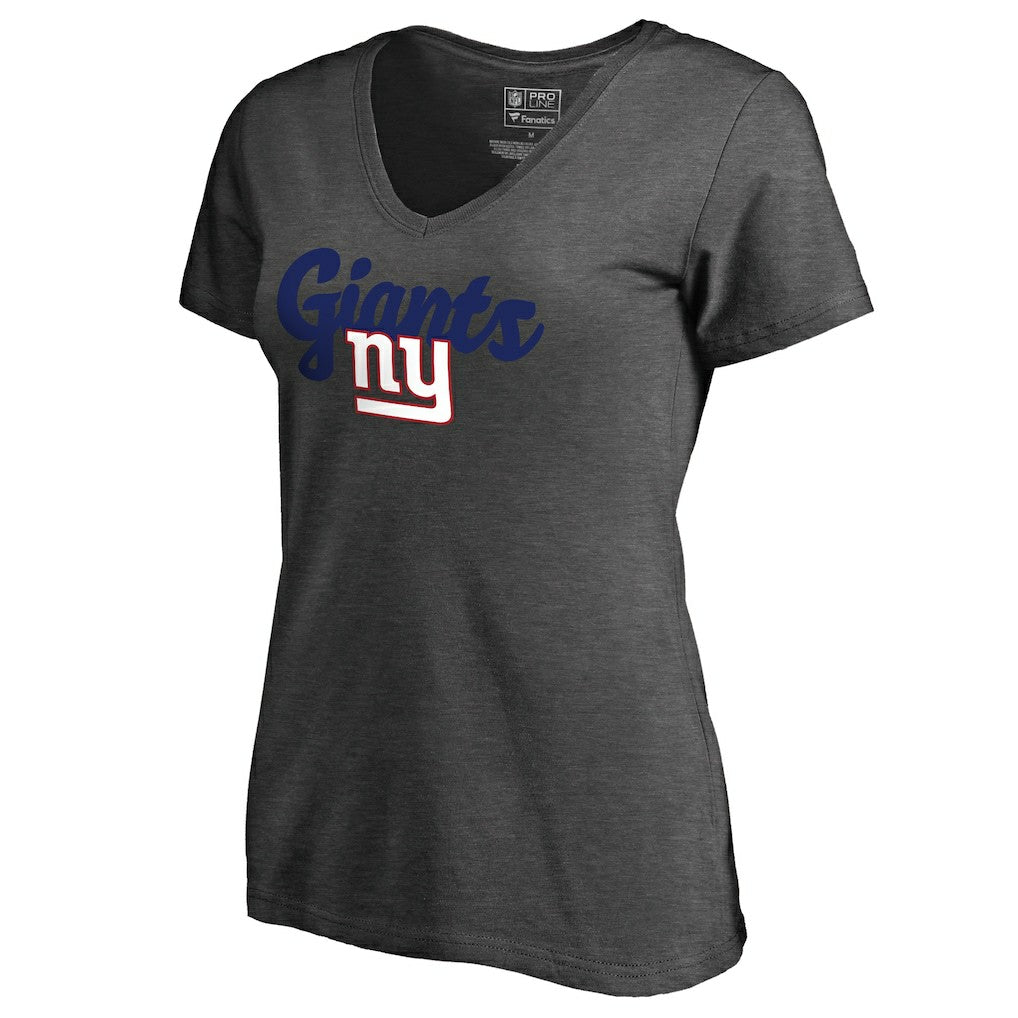 NFL New York Giants Women's Freehand V-Neck T-Shirt
