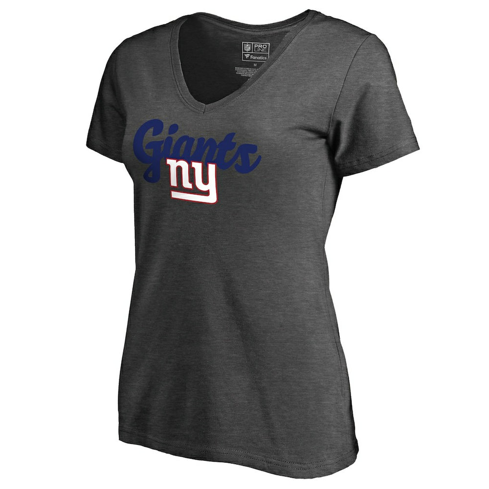 NFL New York Giants Women's Freehand V-Neck T-Shirt