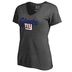 NFL New York Giants Women's Freehand V-Neck T-Shirt
