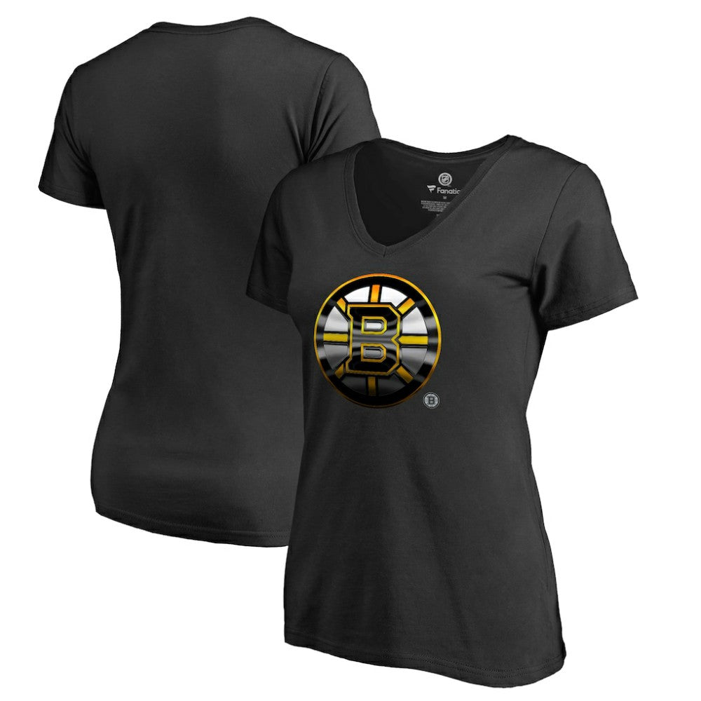 Boston Bruins Women's Midnight Mascot V-Neck T-Shirt