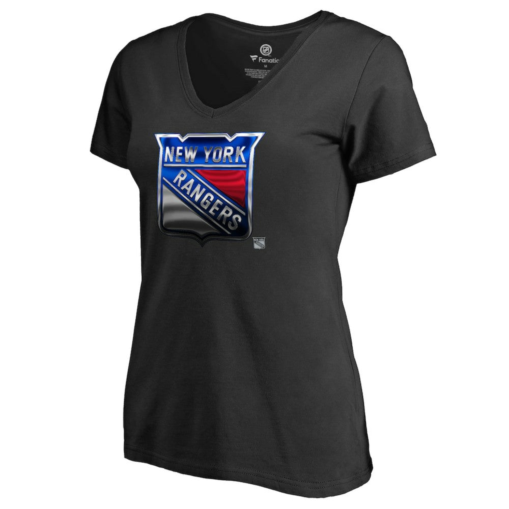 New York Rangers Women's Midnight Mascot V-Neck T-Shirt