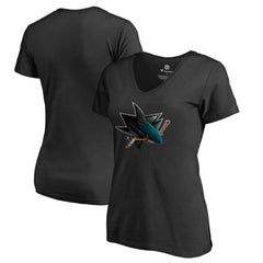San Jose Sharks Women's Midnight Mascot V-Neck T-Shirt