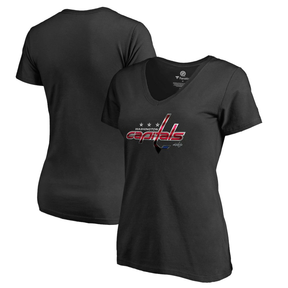 Washington Capitals Women's Midnight Mascot V-Neck T-Shirt