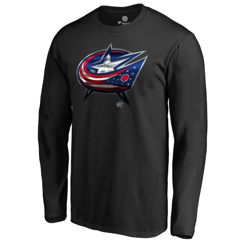 Columbus Blue Jackets Midnight Mascot Long Sleeve T-Shirt