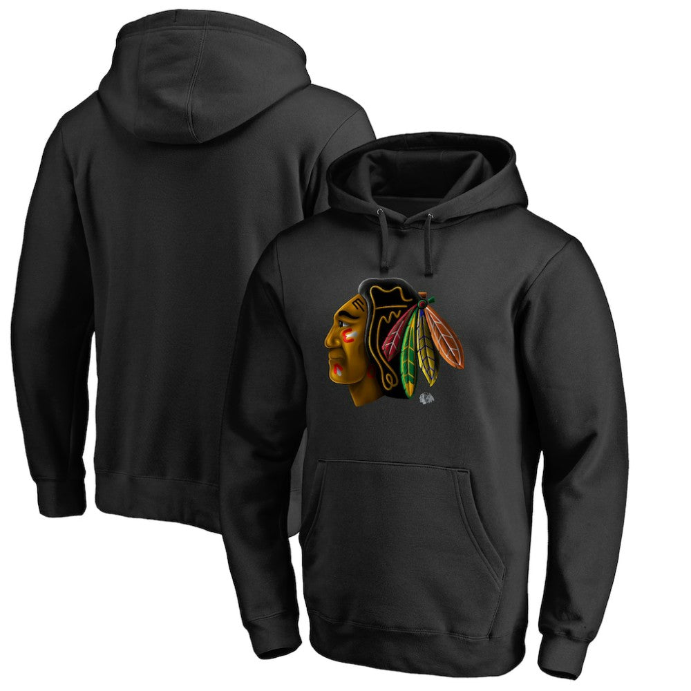 Chicago Blackhawks Midnight Mascot Pullover Hoodie