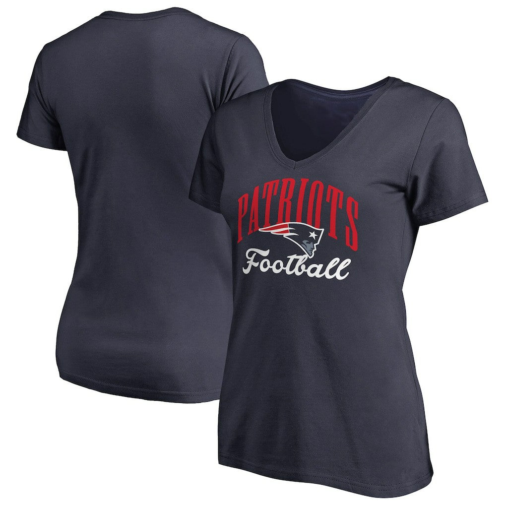 NFL New England Patriots Women's Victory Script V-Neck T-Shirt