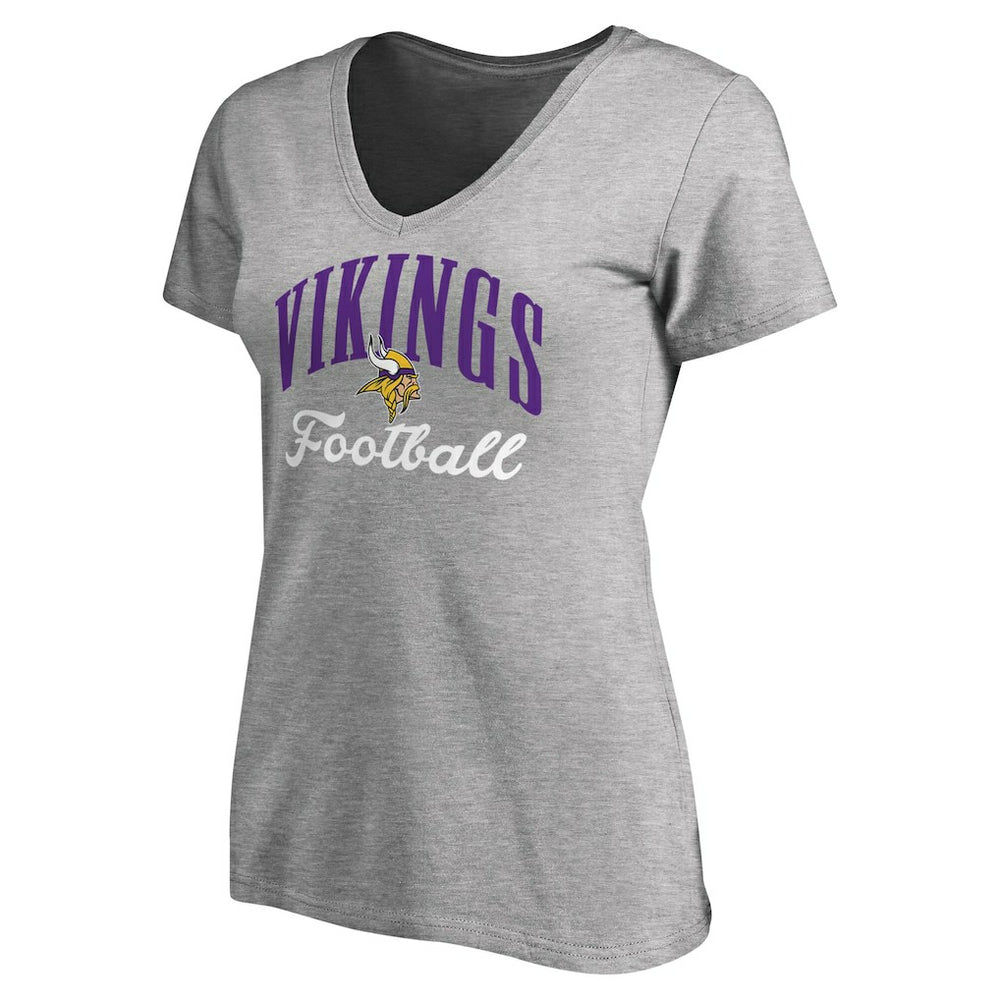 NFL Minnesota Vikings Women's Victory Script V-Neck T-Shirt