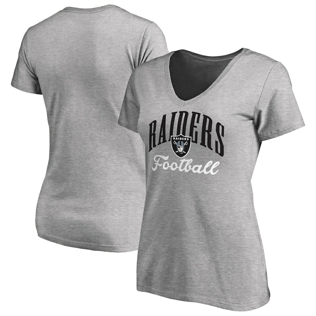 NFL Las Vegas Raiders Women's Victory Script V-Neck T-Shirt