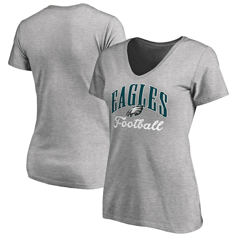 NFL Philadelphia Eagles Women's Victory Script V-Neck T-Shirt