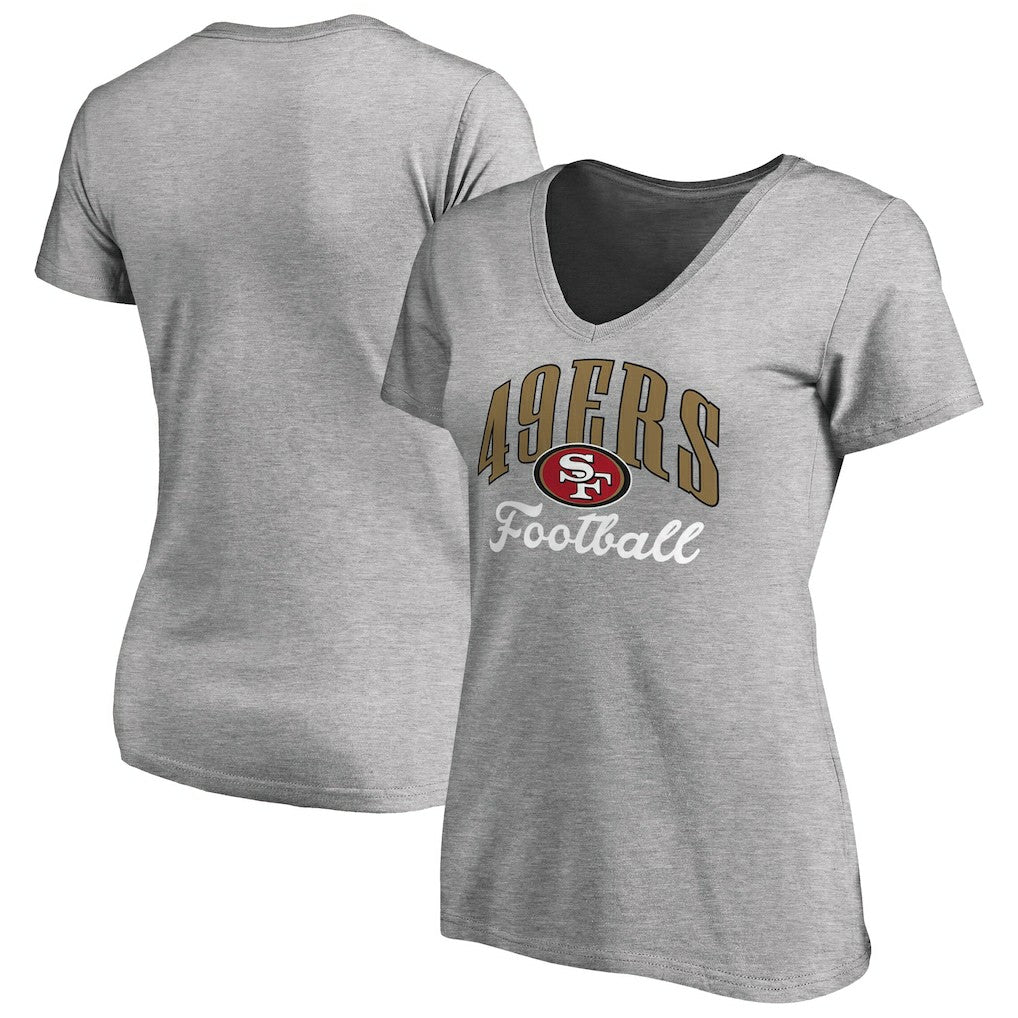 NFL San Francisco 49ers Women's Victory Script V-Neck T-Shirt