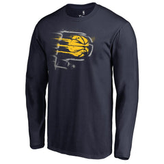 Indiana Pacers Splatter Logo Long Sleeve T-Shirt - Navy outlet