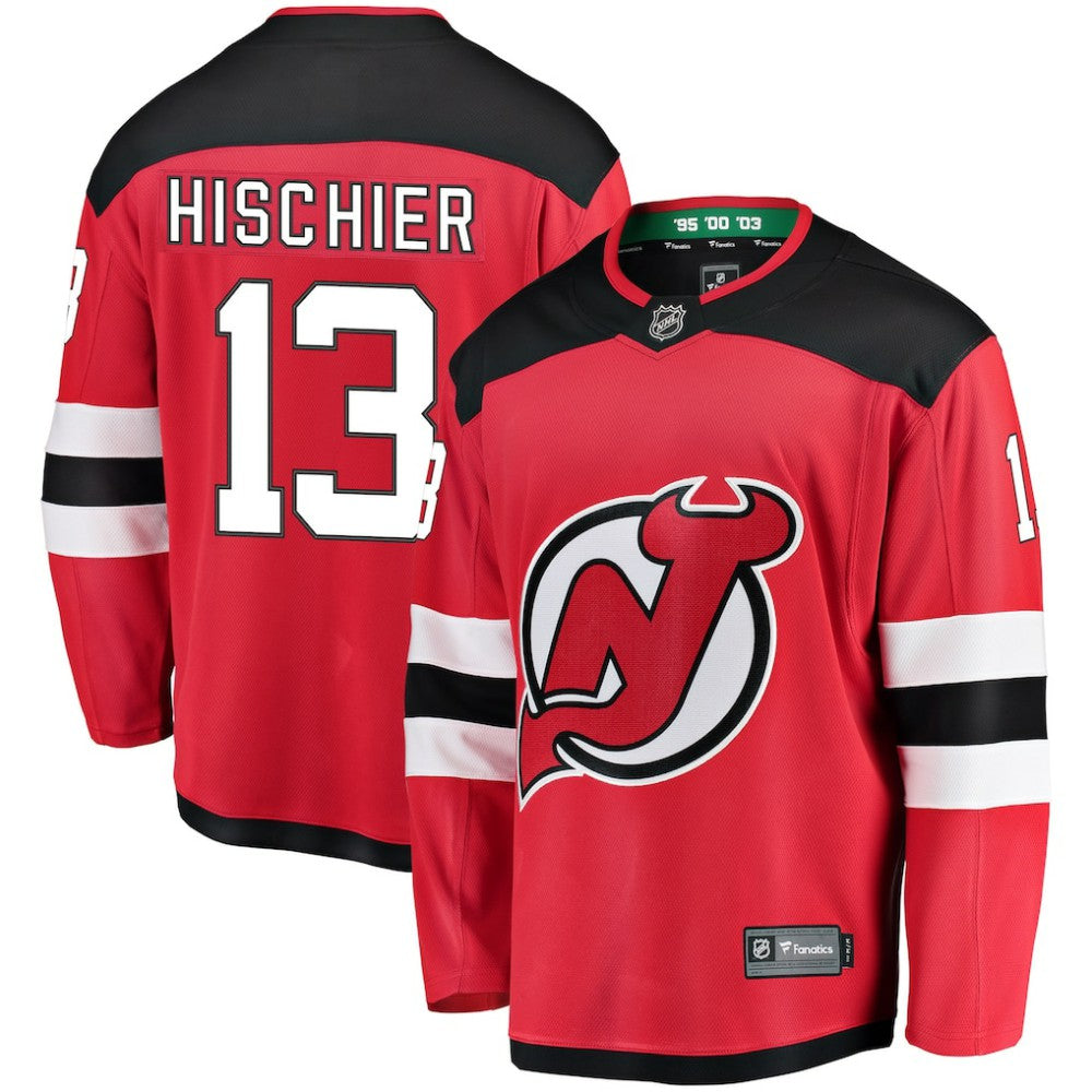 Nico Hischier New Jersey Devils Fanatics Youth Home Breakaway Player Jersey
