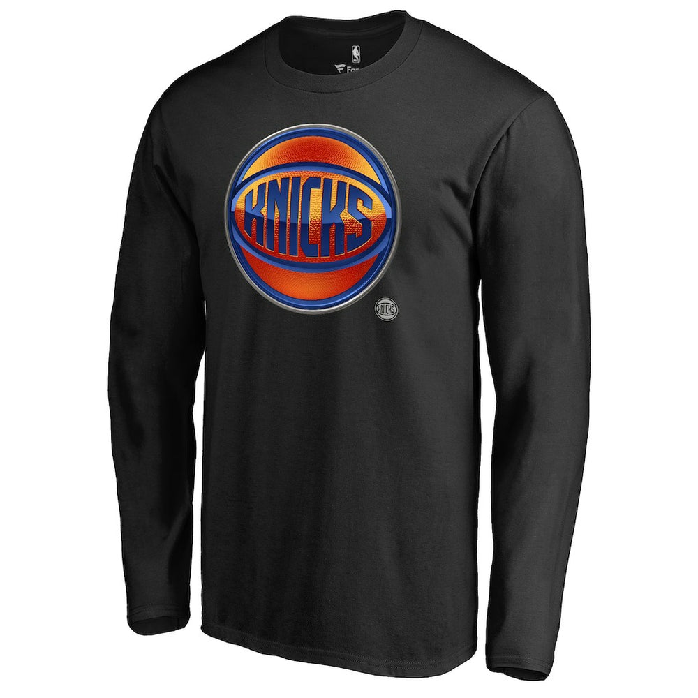 New York Knicks Midnight Mascot Long Sleeve T-Shirt - Black online