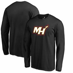 Miami Heat Alternate Logo Long Sleeve T-Shirt - Black discount