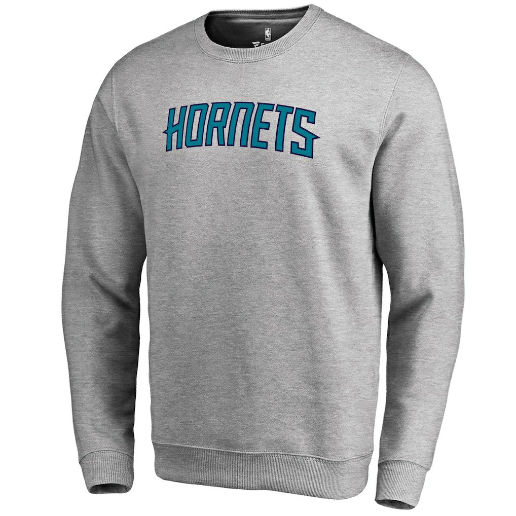 Charlotte Hornets Wordmark Pullover Sweatshirt - Heathered Gray discount