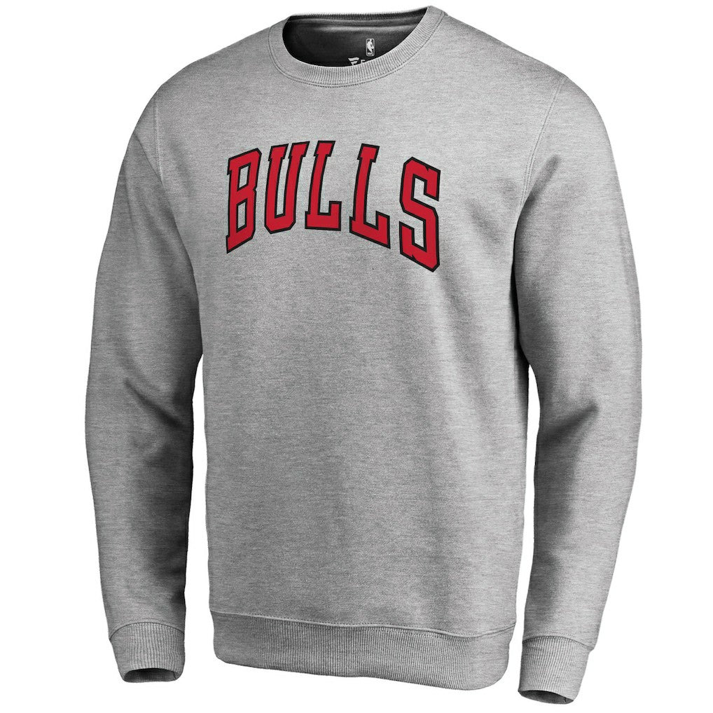 Chicago Bulls Wordmark Pullover Sweatshirt - Heathered Gray on sale