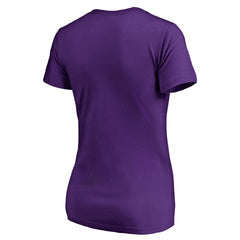 Los Angeles Lakers Women's Static Logo V-Neck T-Shirt - Purple cheap