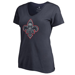 New Orleans Pelicans Women's Static Logo V-Neck T-Shirt - Navy cheap