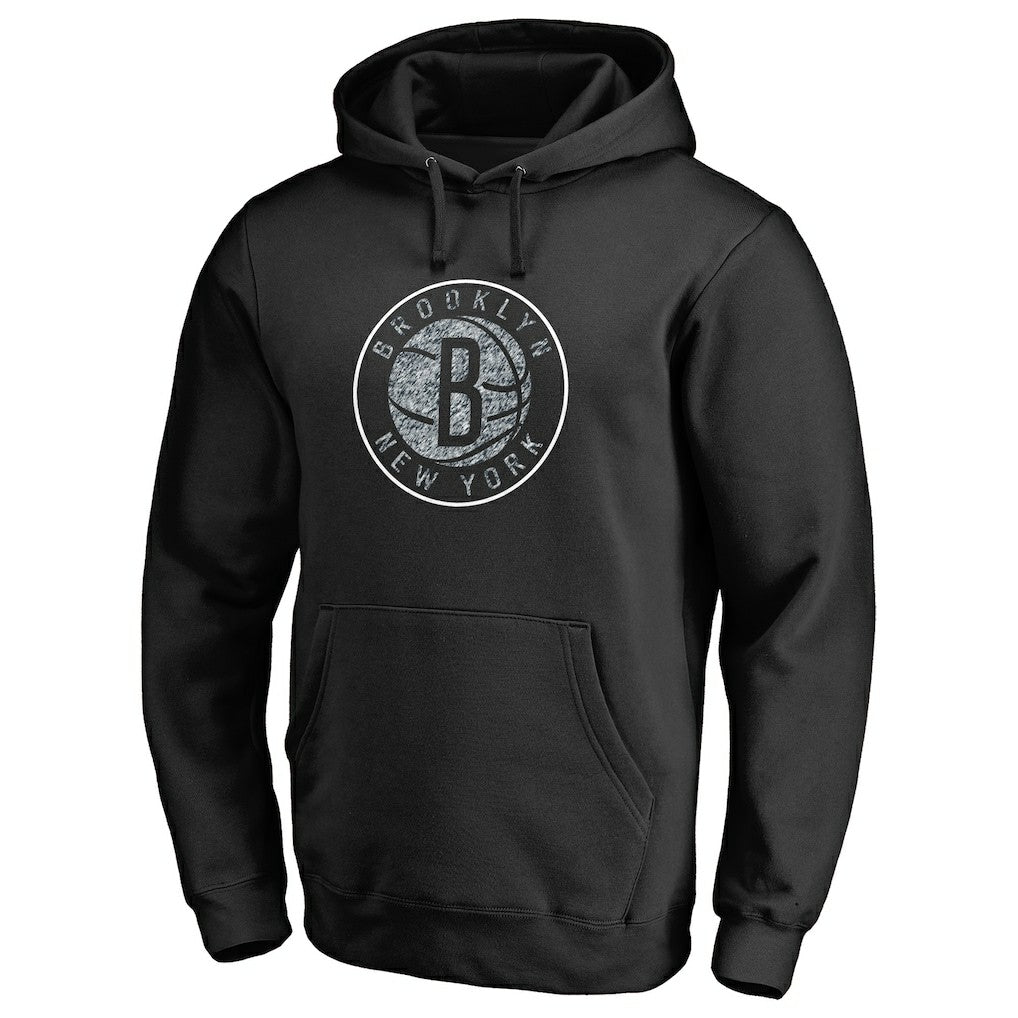 Brooklyn Nets Static Logo Pullover Hoodie - Black for sale