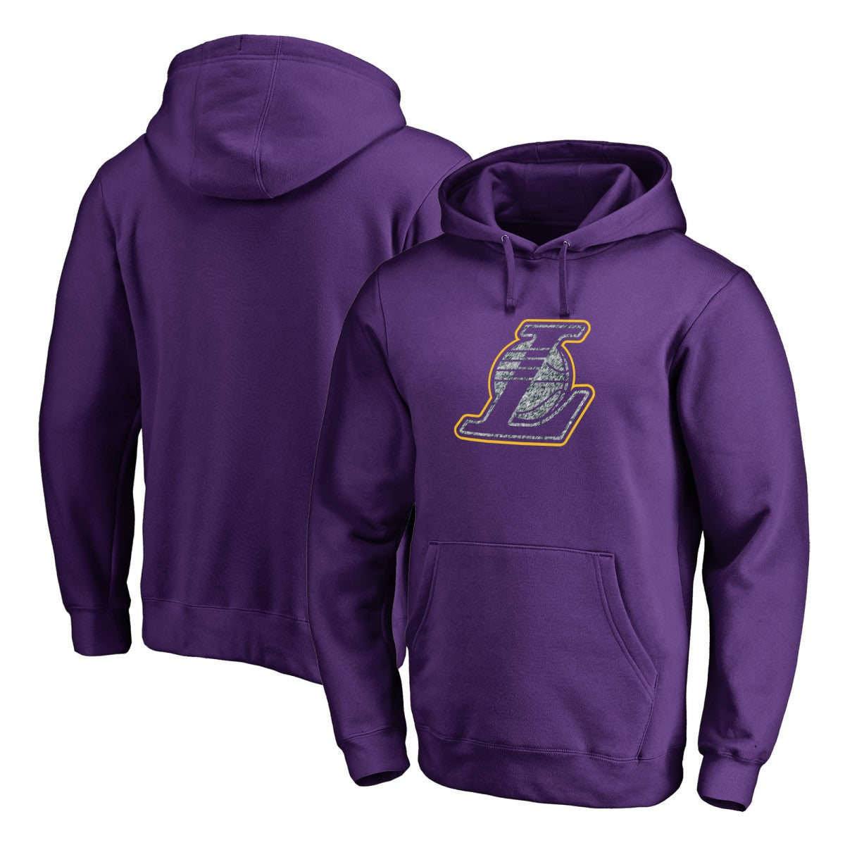 Los Angeles Lakers Static Logo Pullover Hoodie - Purple for sale
