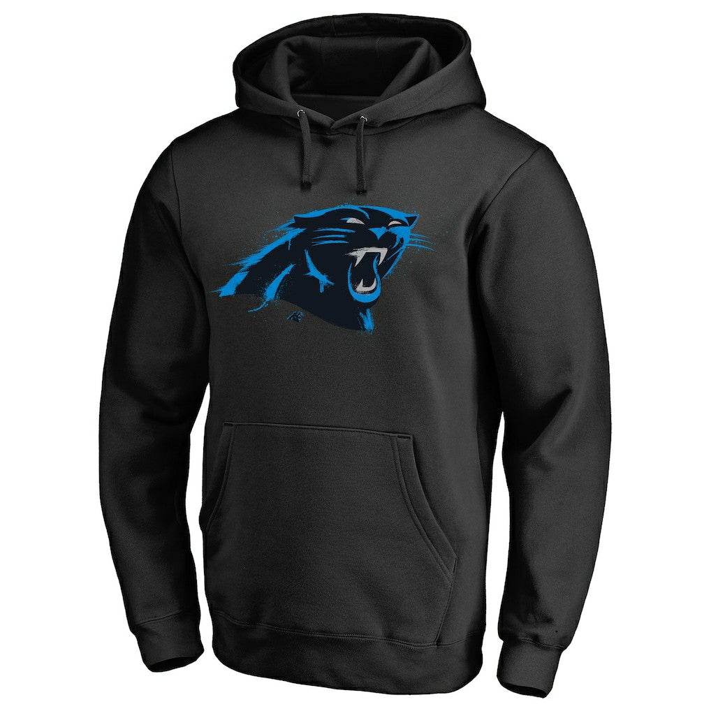 NFL Carolina Panthers Splatter Logo Pullover Hoodie
