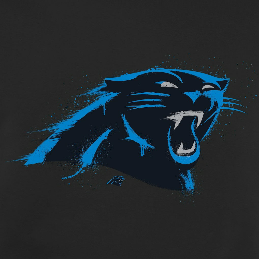 NFL Carolina Panthers Splatter Logo Pullover Hoodie