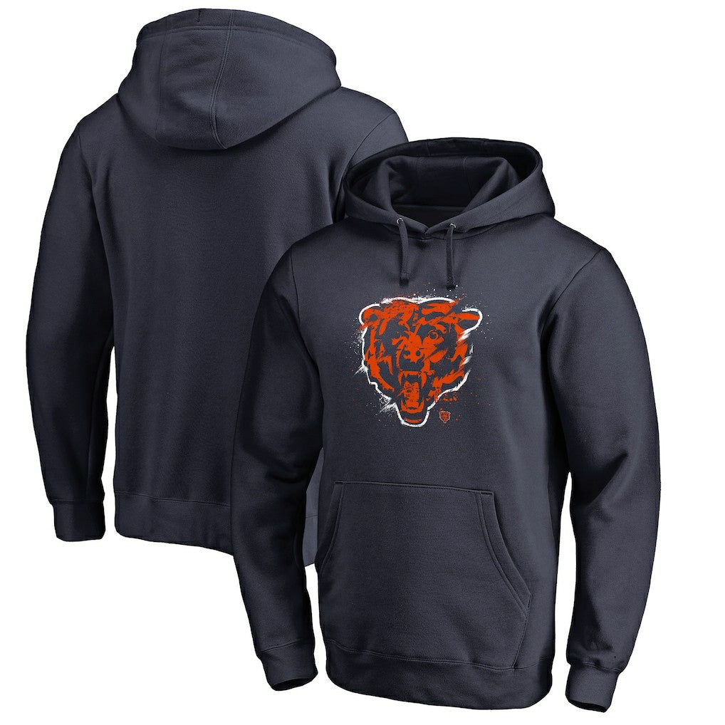 NFL Chicago Bears Splatter Logo Pullover Hoodie