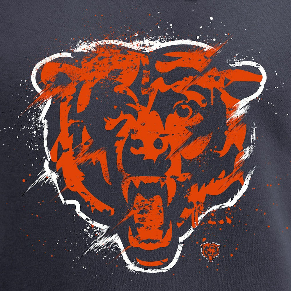 NFL Chicago Bears Splatter Logo Pullover Hoodie