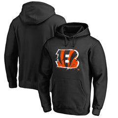NFL Cincinnati Bengals Splatter Logo Pullover Hoodie