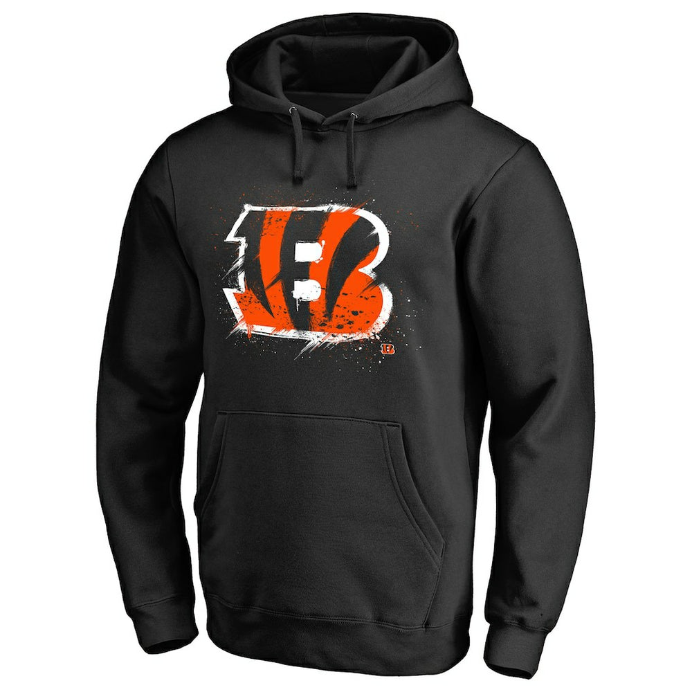 NFL Cincinnati Bengals Splatter Logo Pullover Hoodie