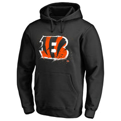 NFL Cincinnati Bengals Splatter Logo Pullover Hoodie