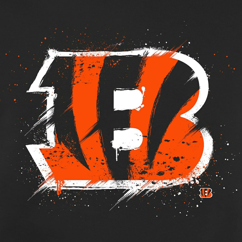 NFL Cincinnati Bengals Splatter Logo Pullover Hoodie