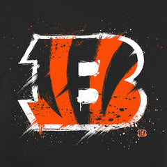 NFL Cincinnati Bengals Splatter Logo Pullover Hoodie