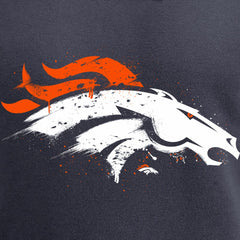 NFL Denver Broncos Splatter Logo Pullover Hoodie