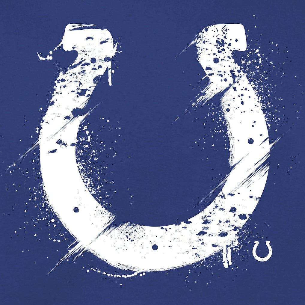 NFL Indianapolis Colts Splatter Logo Pullover Hoodie
