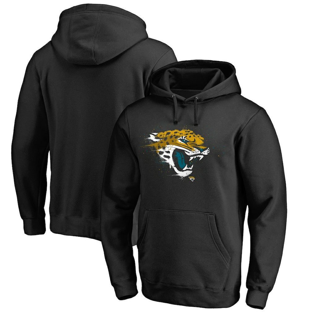 NFL Jacksonville Jaguars Splatter Logo Pullover Hoodie
