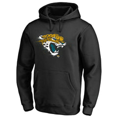 NFL Jacksonville Jaguars Splatter Logo Pullover Hoodie