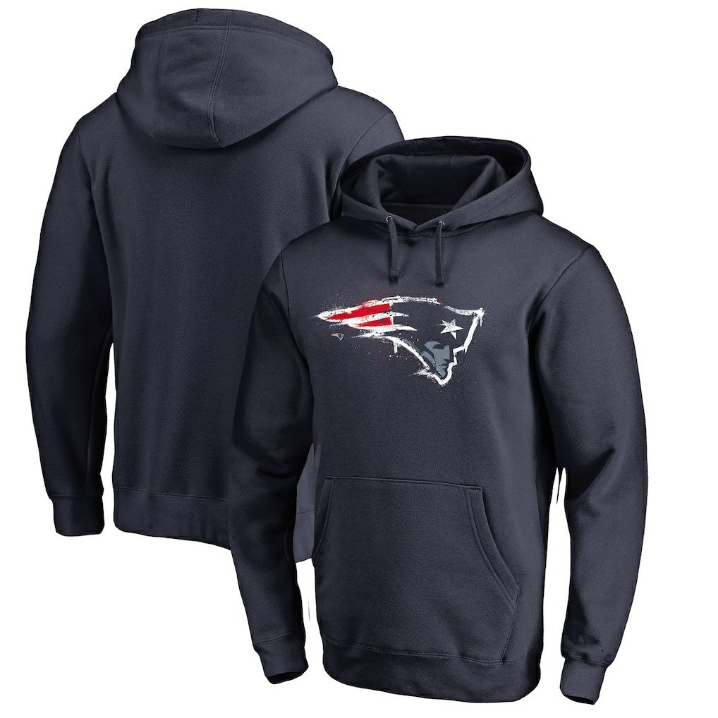 NFL New England Patriots Splatter Logo Pullover Hoodie