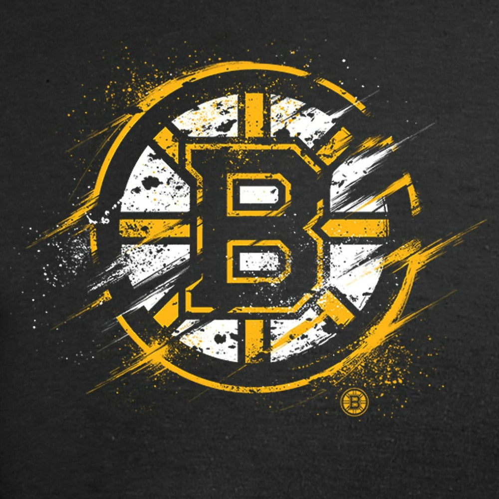 Boston Bruins Splatter Logo T-Shirt