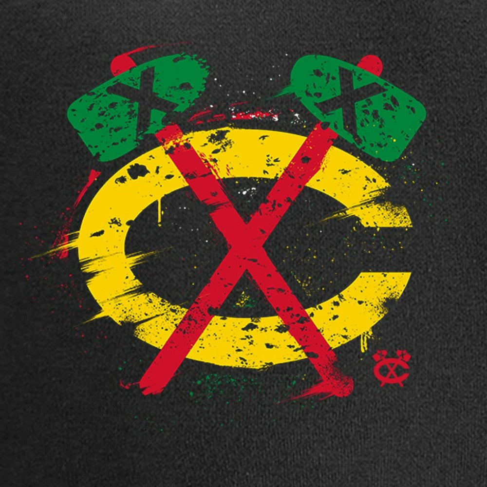 Chicago Blackhawks Splatter Logo T-Shirt